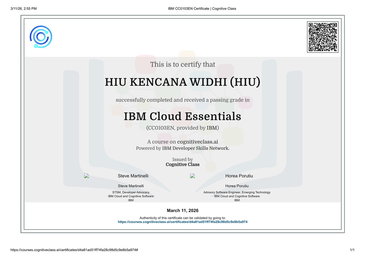 IBM Cloud Essentials